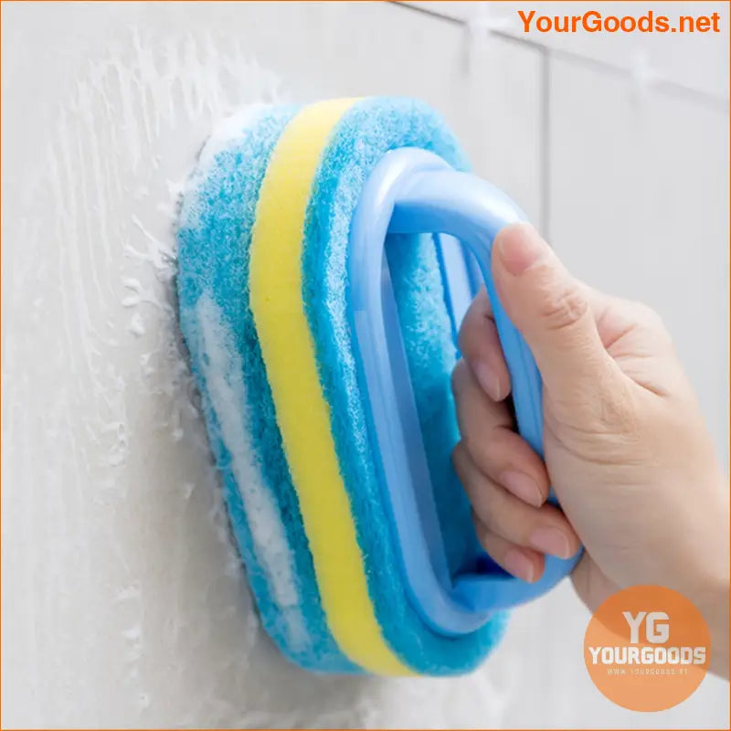 Multi Purpose Magic Sponge Scrubber With Handle - YourGoods Online Shop