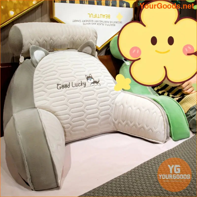 MultiFunctional Headboard Backrest Pillow Removable Washable - YourGoods Online Shop