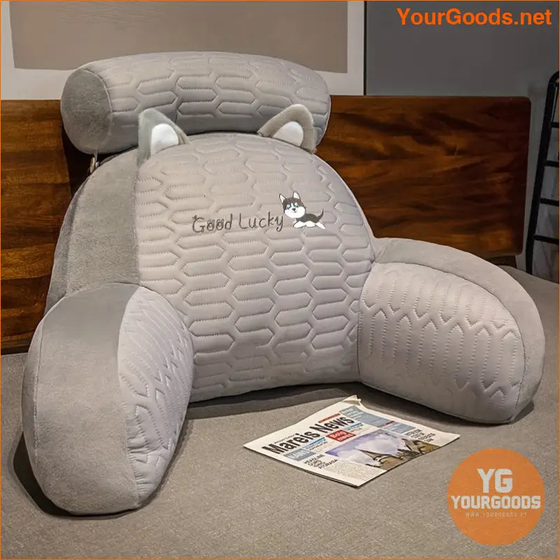 MultiFunctional Headboard Backrest Pillow Removable Washable - YourGoods Online Shop