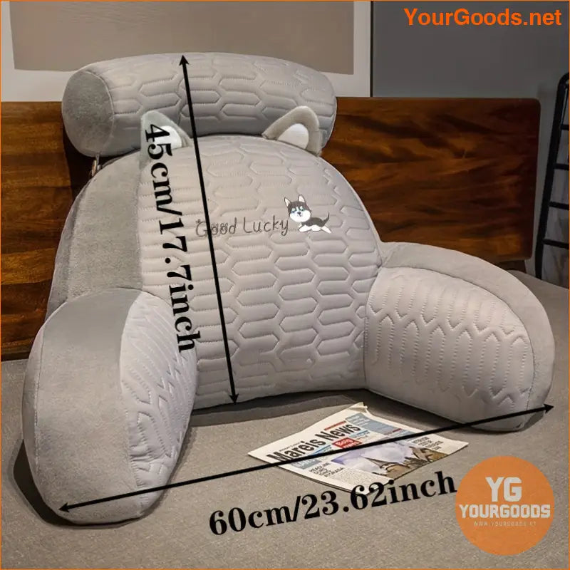 MultiFunctional Headboard Backrest Pillow Removable Washable - YourGoods Online Shop