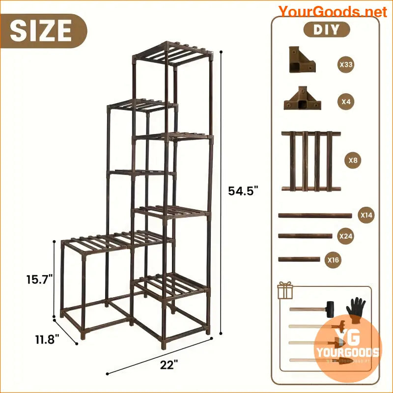 MultiTier Flower Rack Durable SpaceSaving IndoorOutdoor - YourGoods Online Shop