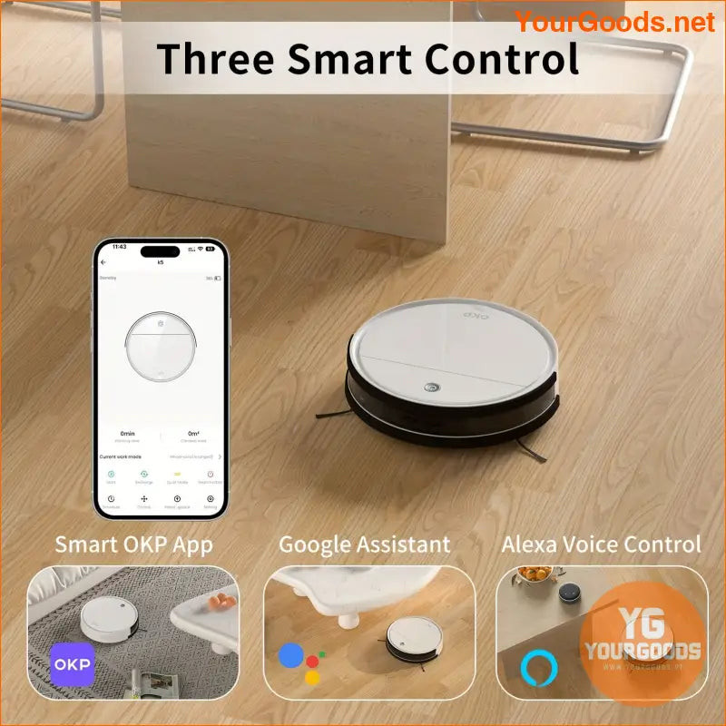 OKP K5 Robot Vacuum Mop WiFi Alexa Self Charging - YourGoods Online Shop