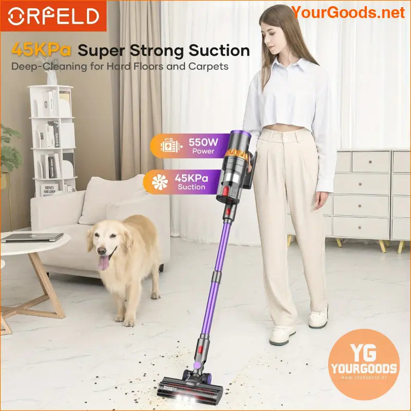 ORFELD V18 Cordless Vacuum Cleaner 40Kpa Powerful Suction - YourGoods Online Shop