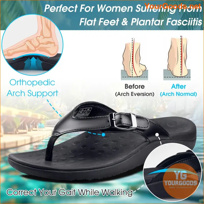 Orthotic Beach Sandals for Women with Arch Support - YourGoods Online Shop