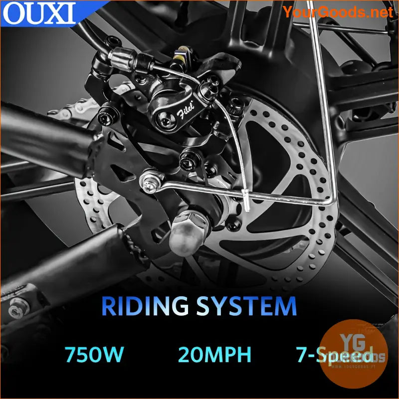 OUXI V8 EBike 750W 48V 15Ah 20 Fat Tire - YourGoods Online Shop