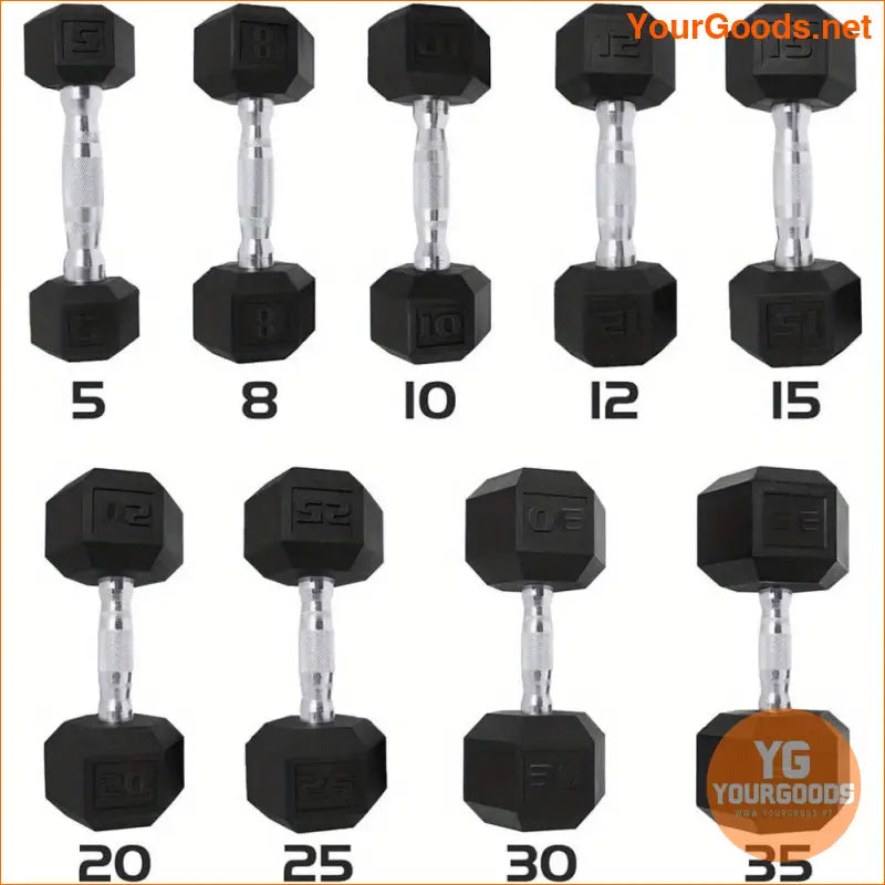 Pair of Hex Dumbbells for Home Gym Workouts - YourGoods Online Shop