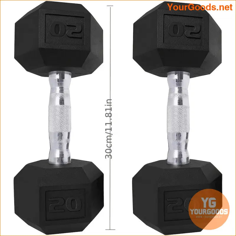 Pair of Hex Dumbbells for Home Gym Workouts - YourGoods Online Shop