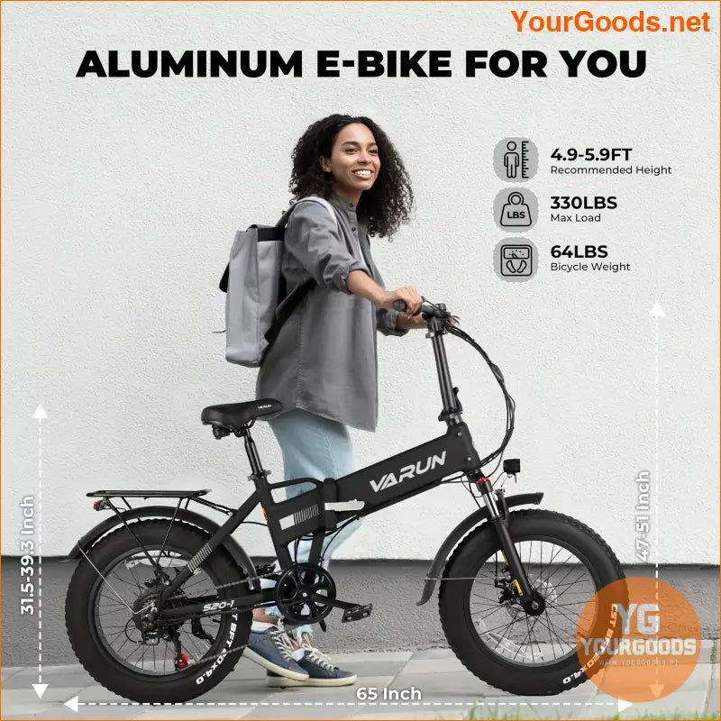 Peak 750W Foldable Full Suspension Fat Tire EBike - YourGoods Online Shop