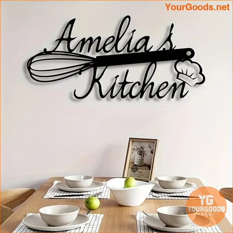 Personalized Art Deco Kitchen Wall Sign Art Deco - Amelia's Kitchen Wall Decor - YourGoods Online Shop