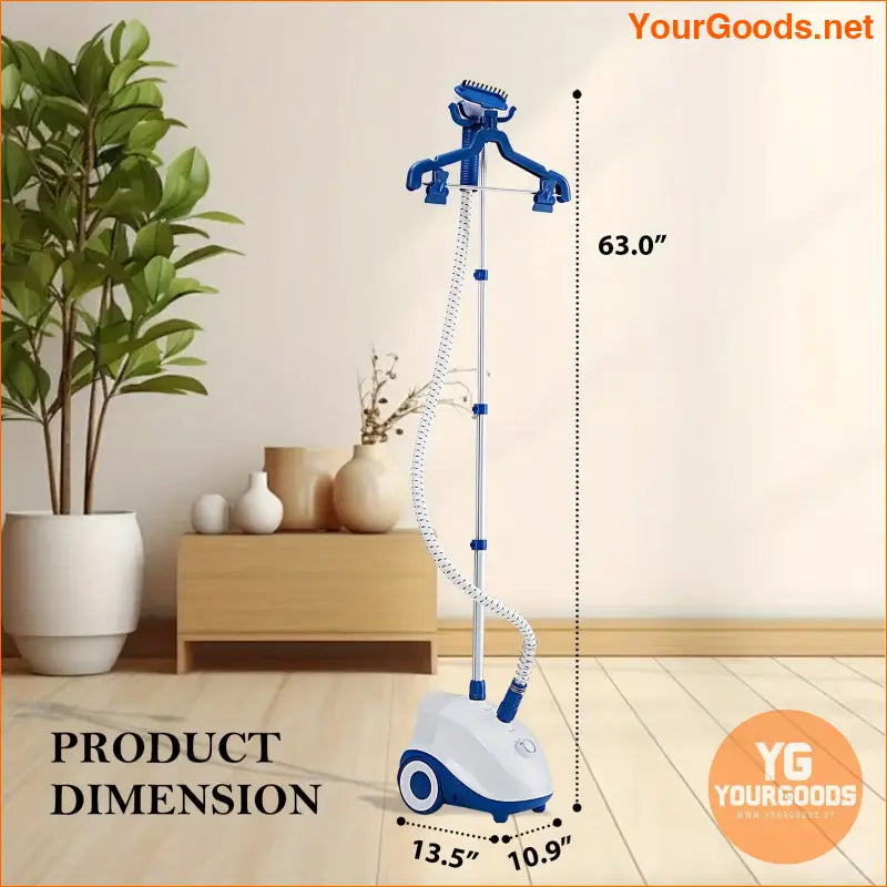 Portable 1500W Standing Garment Steamer with Wheels 17L Tank - YourGoods Online Shop