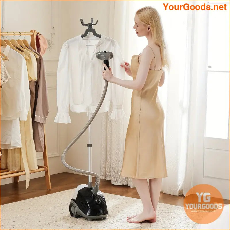 Portable 1500W Standing Garment Steamer with Wheels 17L Tank - YourGoods Online Shop