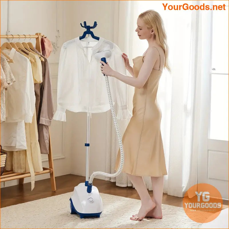 Portable 1500W Standing Garment Steamer with Wheels 17L Tank - YourGoods Online Shop