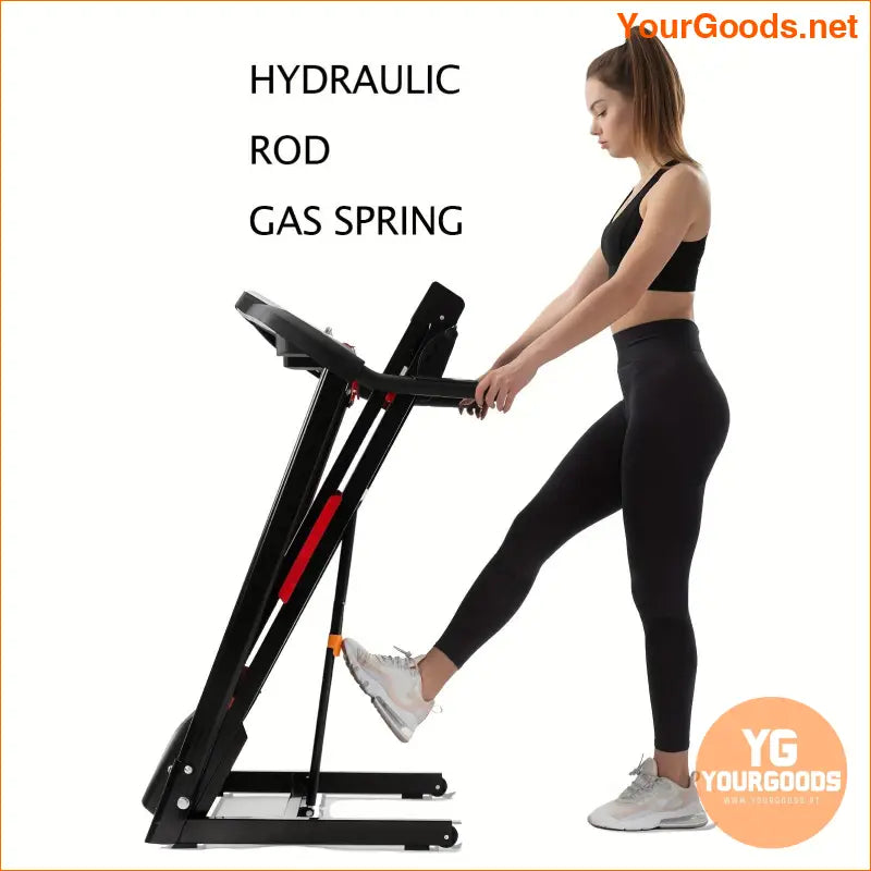 Portable 35HP Electric Treadmill with Incline Heart Rate Monitor - YourGoods Online Shop