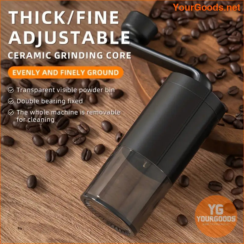 Portable Classic Manual Coffee Grinder with Adjustable Ceramic Burrs - YourGoods Online Shop