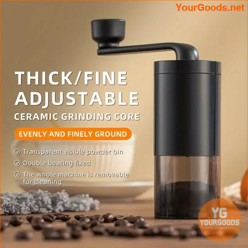 Portable Classic Manual Coffee Grinder with Adjustable Ceramic Burrs - YourGoods Online Shop