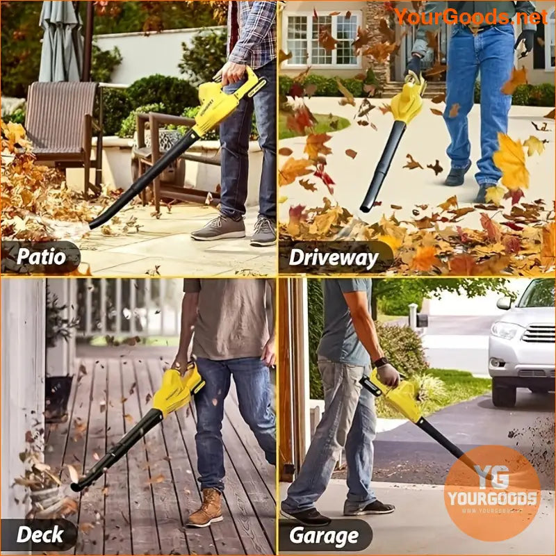 Portable Cordless Leaf Blower with Extra Battery 20V 140 CFM - YourGoods Online Shop