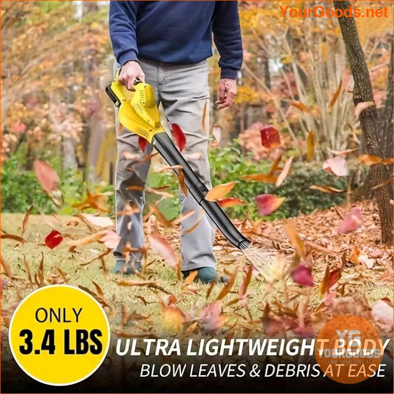 Portable Cordless Leaf Blower with Extra Battery 20V 140 CFM - YourGoods Online Shop