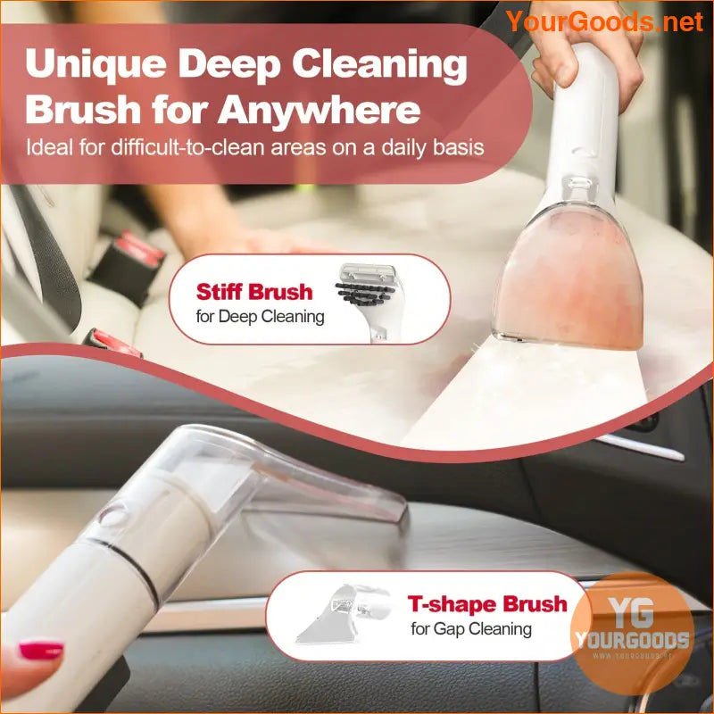 Portable Deep Cleaning Upholstery Carpet Cleaner Red - YourGoods Online Shop