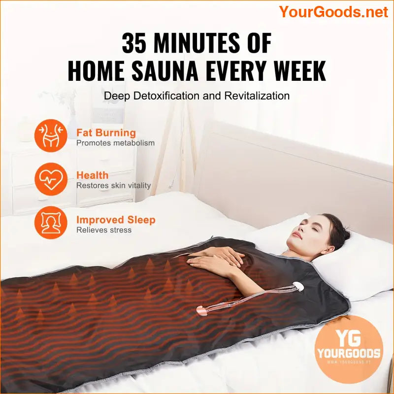 Portable Far Infrared Sauna Blanket for Detoxification - YourGoods Online Shop