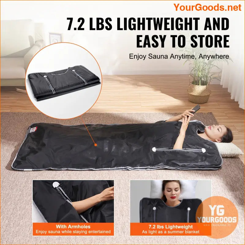 Portable Far Infrared Sauna Blanket for Detoxification - YourGoods Online Shop