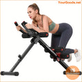 Portable Foldable Fitness Stool 330lbs Capacity Core Strength Ideal - YourGoods Online Shop