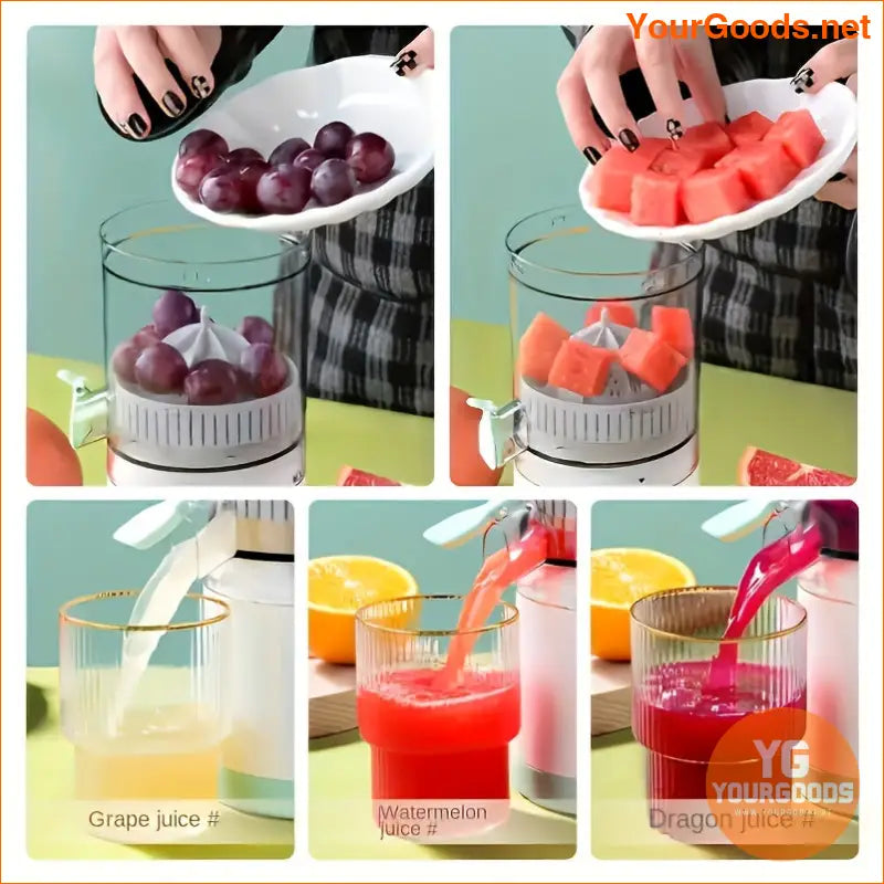 Portable FreshForce Pro Juicer USB Rechargeable Easy Separation - YourGoods Online Shop