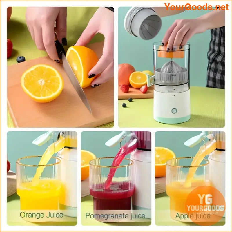 Portable FreshForce Pro Juicer USB Rechargeable Easy Separation