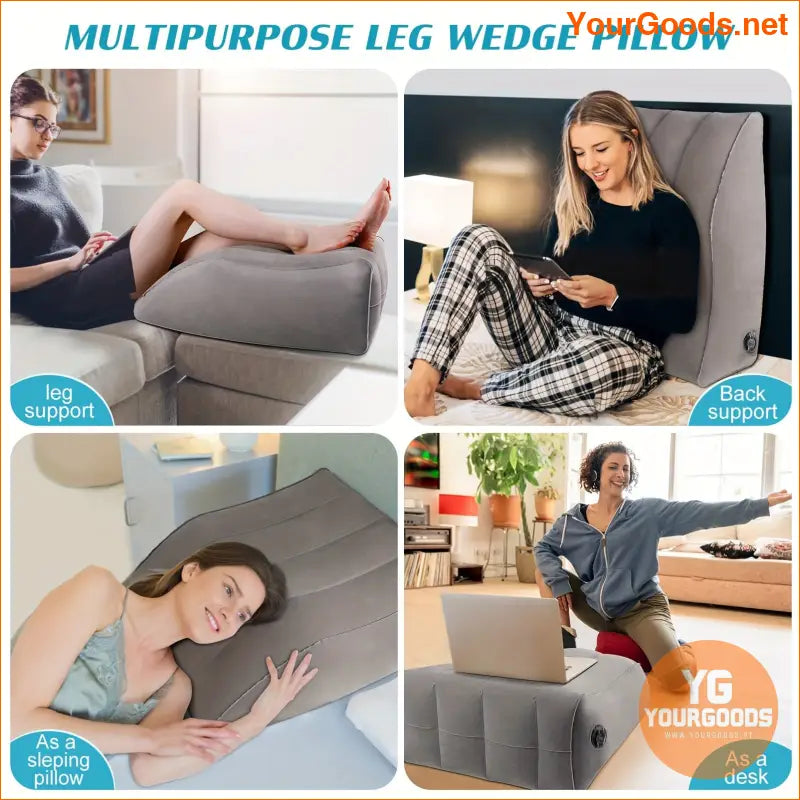 Portable Inflatable Leg Elevation Foot Support Pillow - YourGoods Online Shop