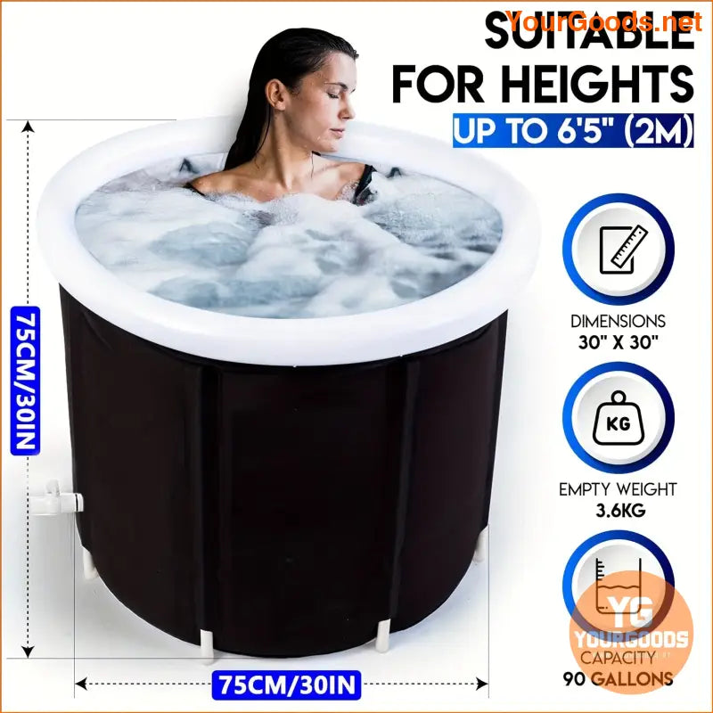 Portable Leak Proof Insulated Ice Bath Tub Under 65 - YourGoods Online Shop