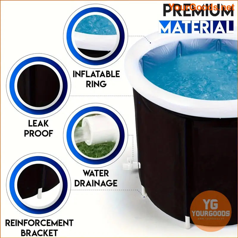 Portable Leak Proof Insulated Ice Bath Tub Under 65 - YourGoods Online Shop