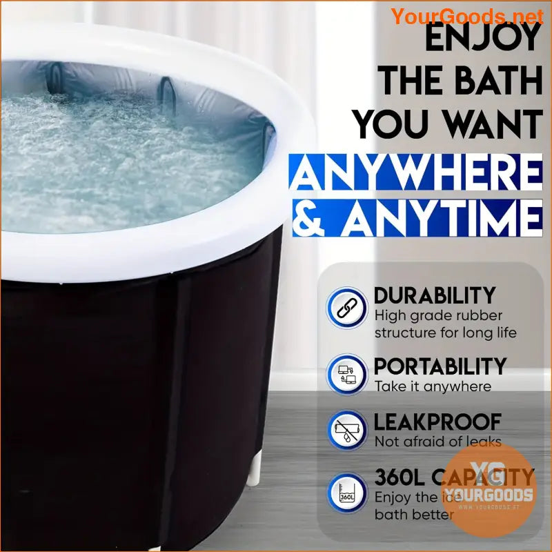 Portable Leak Proof Insulated Ice Bath Tub Under 65 - YourGoods Online Shop