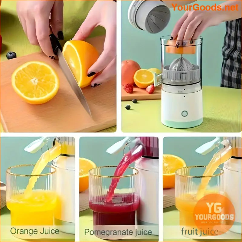 Portable USB Rechargeable Electric Citrus Juicer Compact and Durable - YourGoods Online Shop