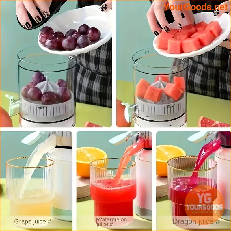 Portable USB Rechargeable Electric Citrus Juicer Compact and Durable - YourGoods Online Shop