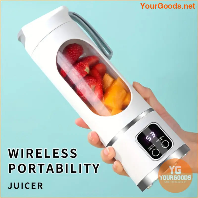 Portable USB Rechargeable Juicer Blender with Digital Display