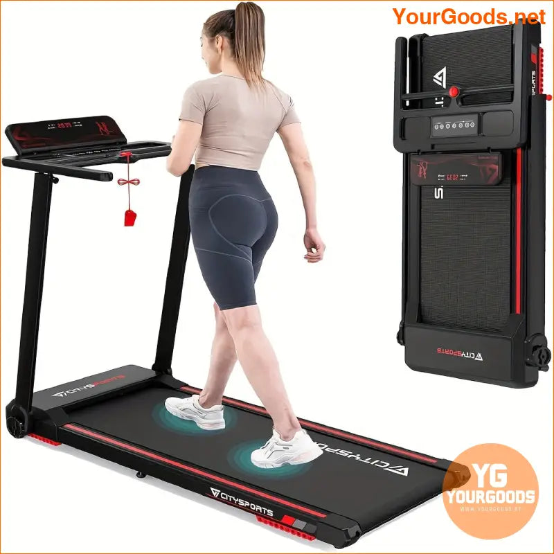 Power Fold Electric Treadmill with LED Fitness App - YourGoods Online Shop