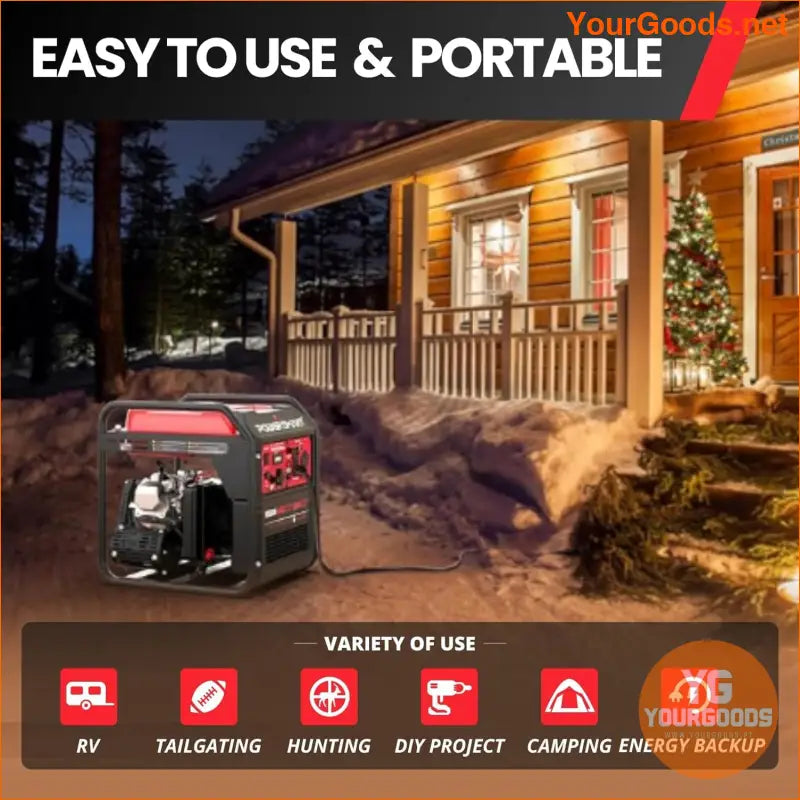 Power Smart 4450W Inverter Generator with CO Shield RVCompatibility - YourGoods Online Shop