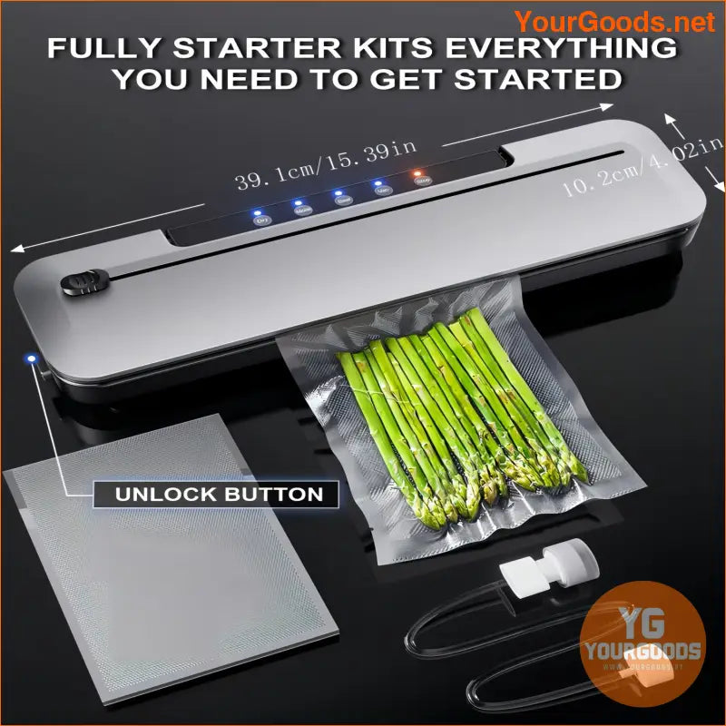 Powerful 10Bag Vacuum Sealer with Advanced Food Storage - YourGoods Online Shop