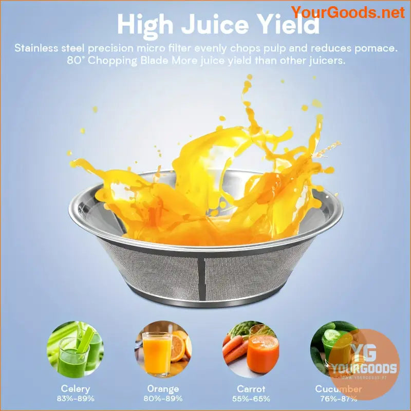 Powerful 800W Pancerka Pro Centrifugal Juicer with 3Speed - YourGoods Online Shop