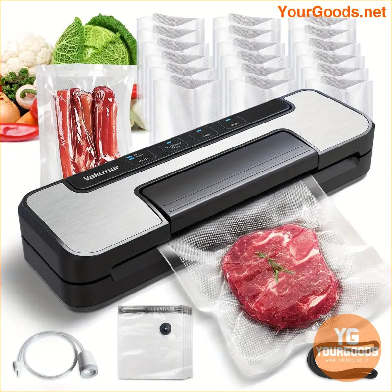 Powerful Double Pump Vacuum Sealer with LED Cutter - YourGoods Online Shop