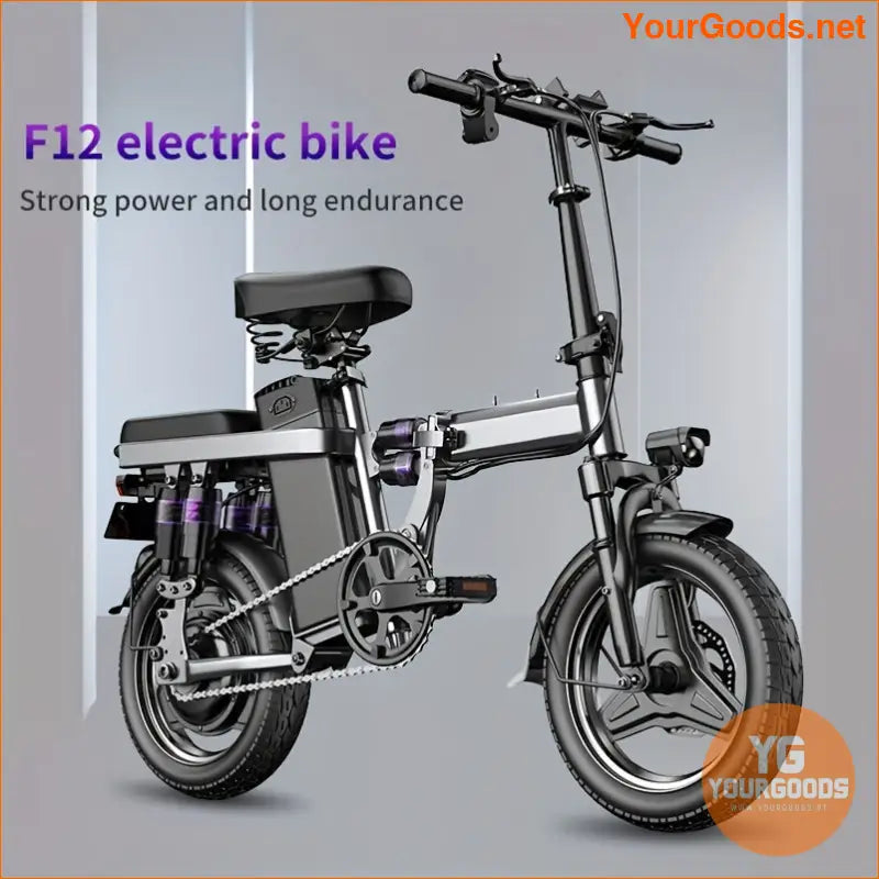 Powerful F12 Folding EBike 500W 25 MPH 35 Miles Range - YourGoods Online Shop