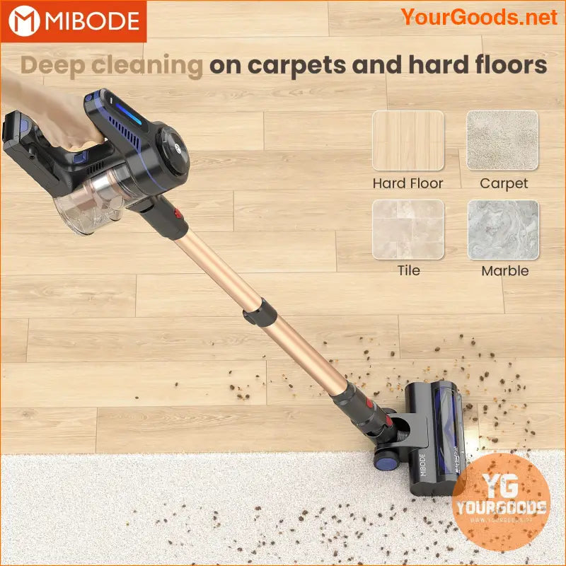 Powerful MIBODE A13 Cordless Vacuum 26Kpa 45min Runtime - YourGoods Online Shop