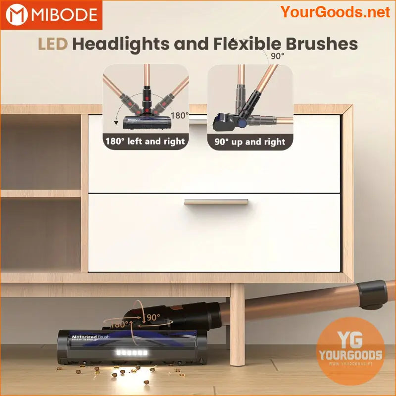 Powerful MIBODE A13 Cordless Vacuum 26Kpa 45min Runtime - YourGoods Online Shop