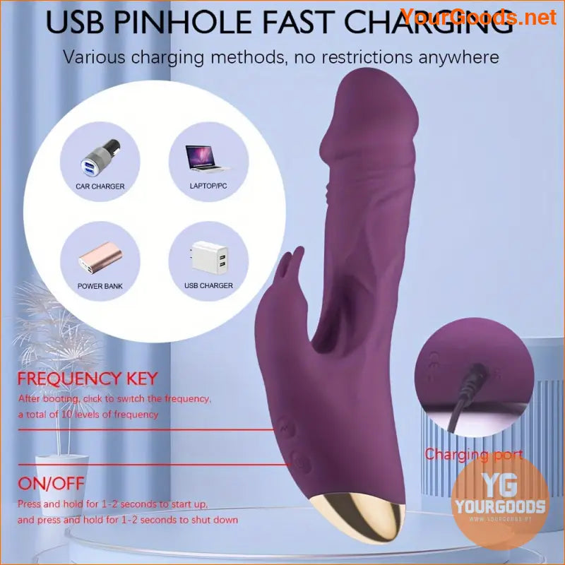 Powerful Rabbit G-Spot Clitoral Vibrator for Women - YourGoods Online Shop