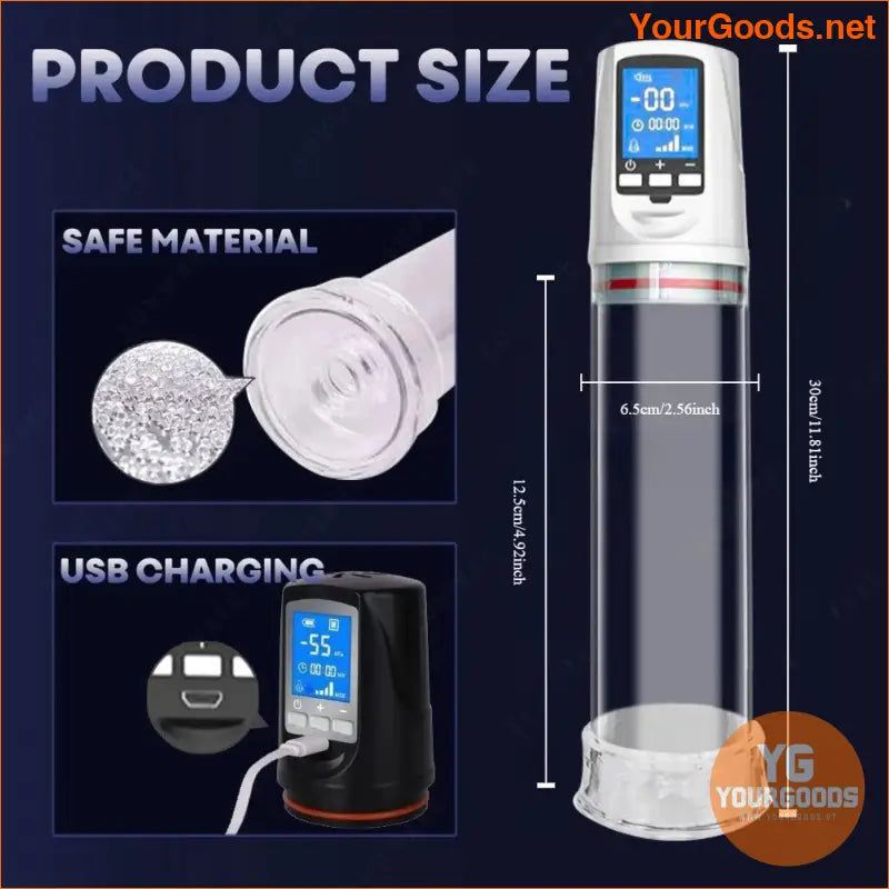 Powerful Rechargeable Electric Vacuum Pump for Enhanced Erections - YourGoods Online Shop