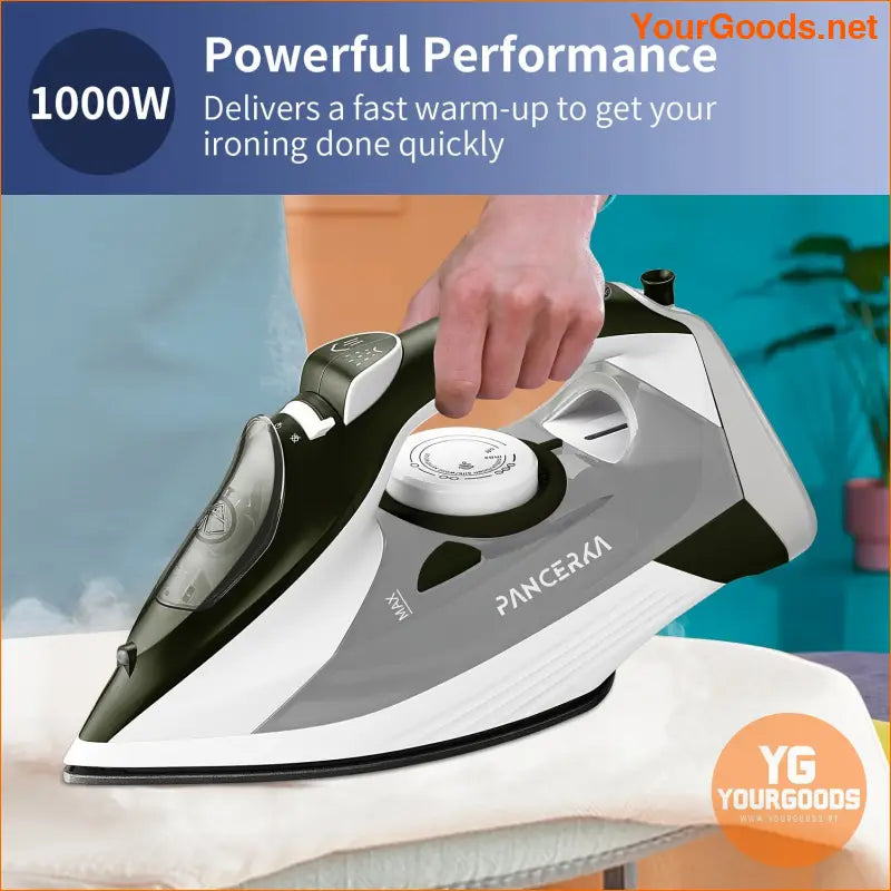 Powerful Steam Iron with Self Cleaning Teflon Plate - YourGoods Online Shop