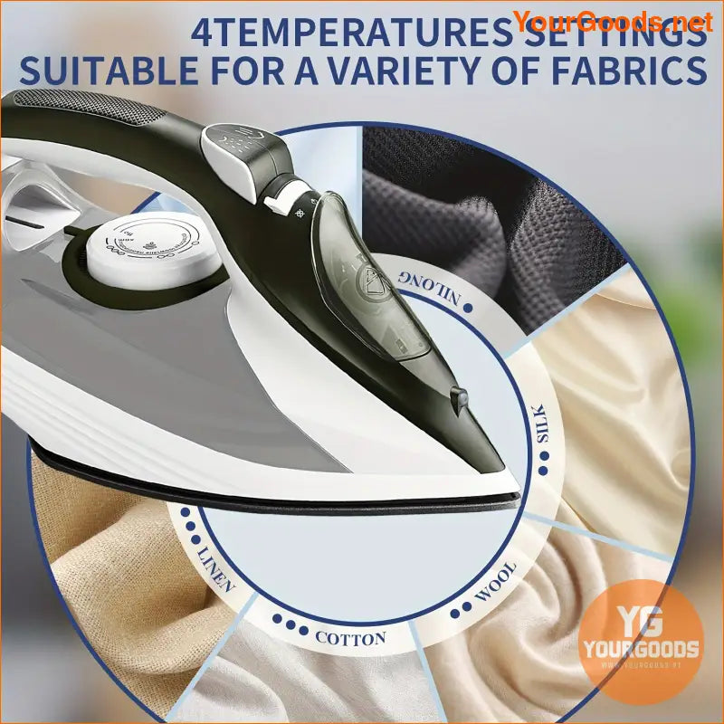 Powerful Steam Iron with Self Cleaning Teflon Plate - YourGoods Online Shop