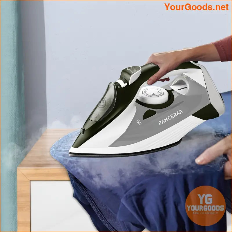 Powerful Steam Iron with Self Cleaning Teflon Plate - YourGoods Online Shop