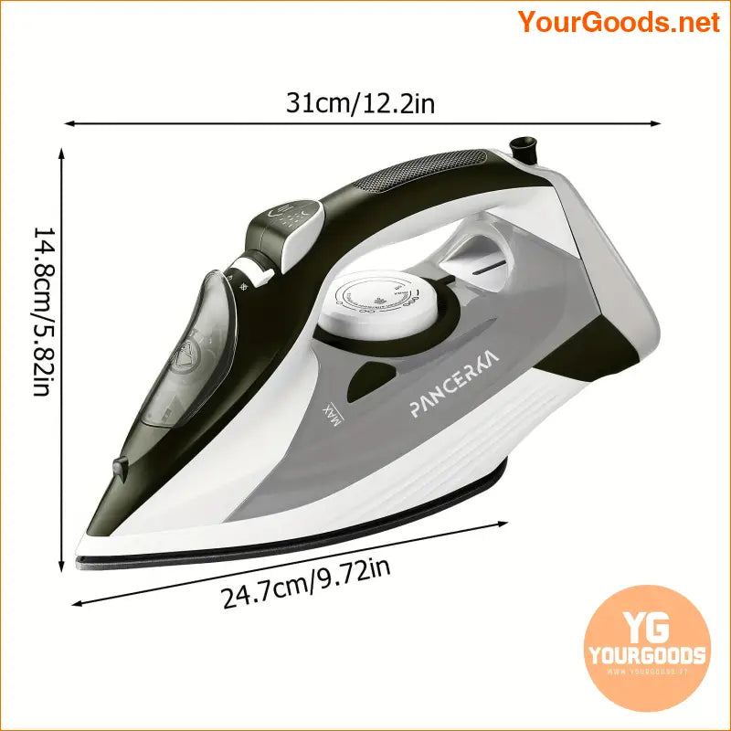 Powerful Steam Iron with Self Cleaning Teflon Plate - YourGoods Online Shop