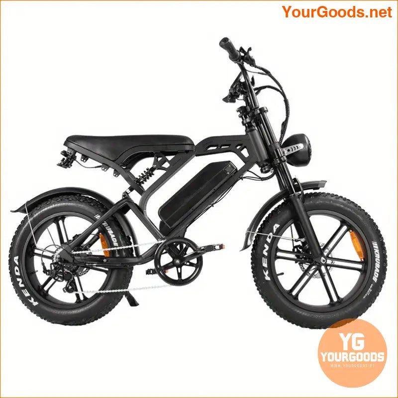 Powerful V20 750W Electric Bike 50km Range 20mph - YourGoods Online Shop