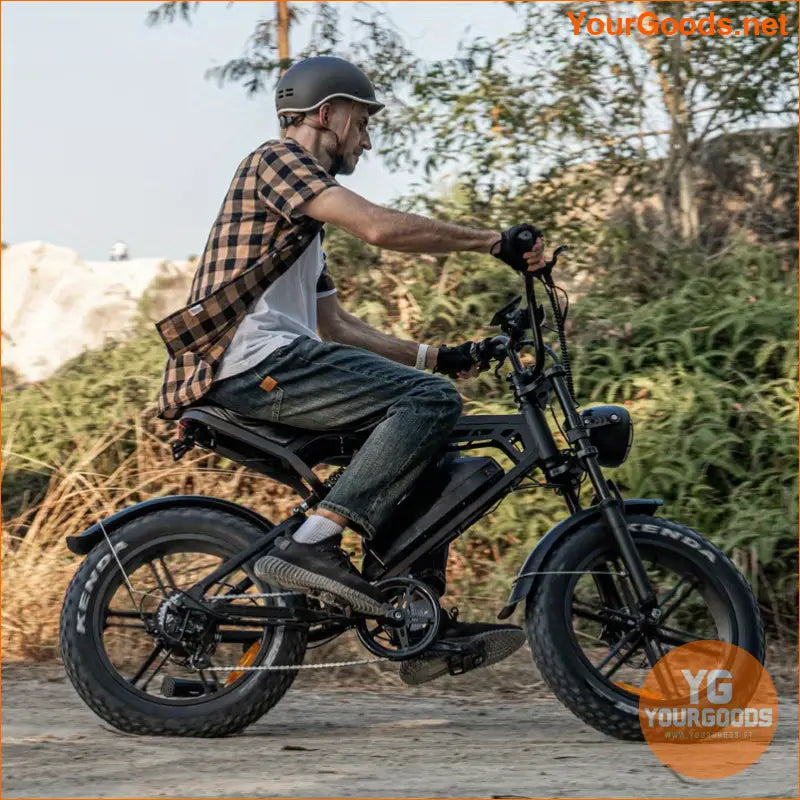 Powerful V20 750W Electric Bike 50km Range 20mph - YourGoods Online Shop